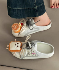 Stylish Cute Red Lace Up Breathable Mesh Slide Sandals