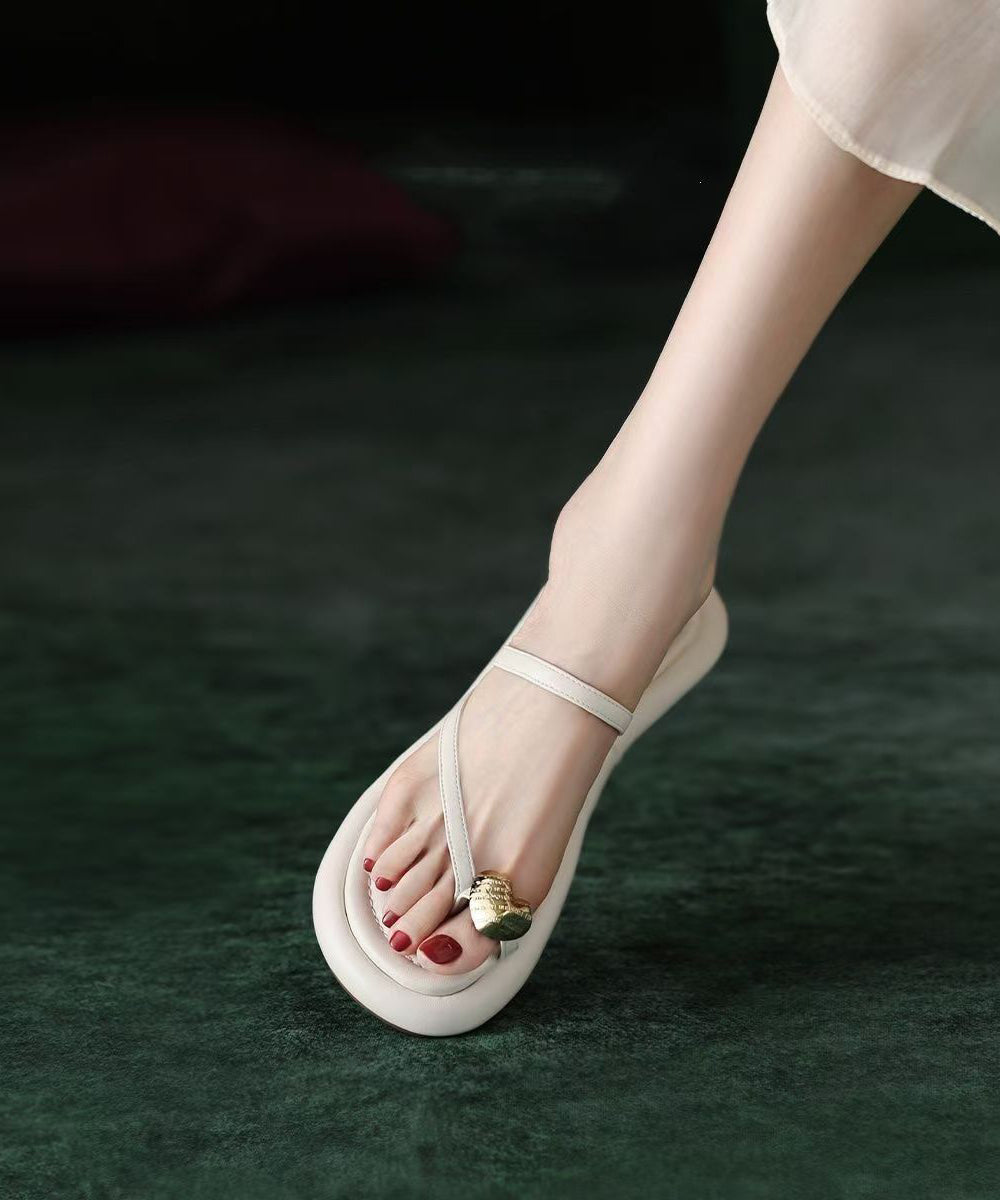 French Toe Set Black Slide Sandals