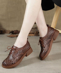 Nude Flat Shoes For Women Genuine Leather Boutique Cross Strap Flat Shoes