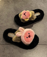 Cartoon Thick Sole Home Comfortable Plush Slippers