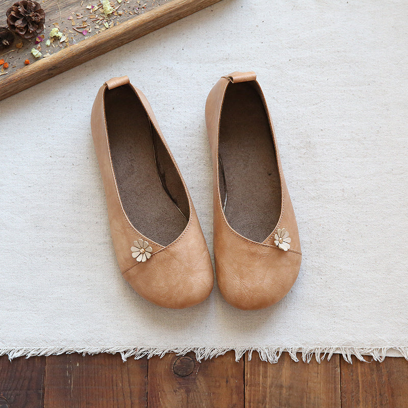 Summer Retro Floral Decorated Casual Shoes