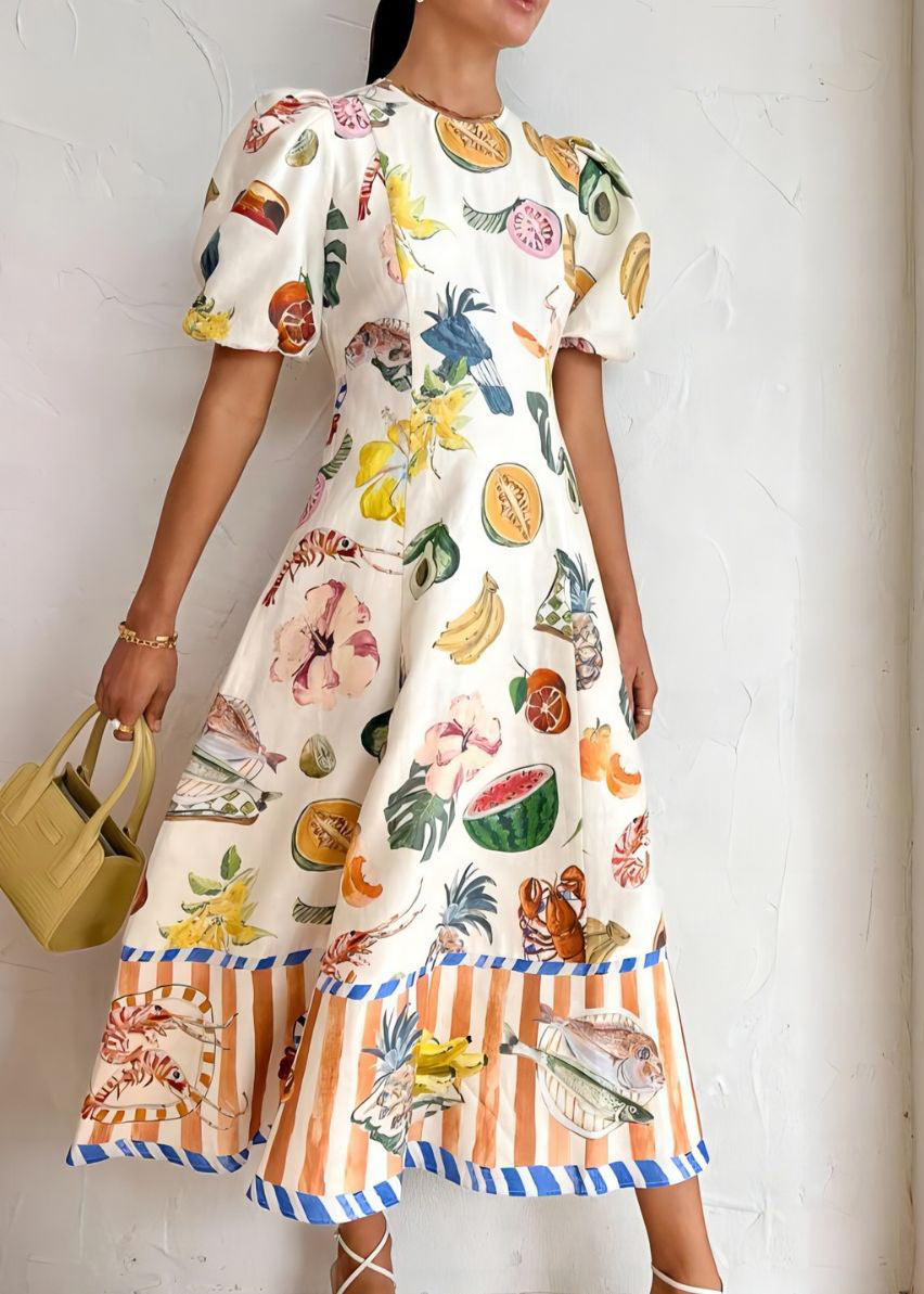 Slim Fit White Flattering Maxi Dresses Summer