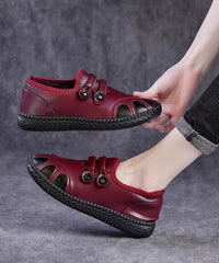 Warm Flat Feet Shoes Black Fuzzy Wool Lined