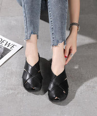 Black Hiking Sandals Hollow Out best sandals for walking