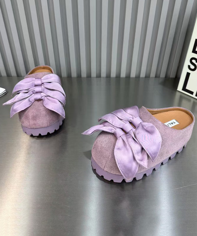 Yellow Bow Versatile Platform Bottom Slippers