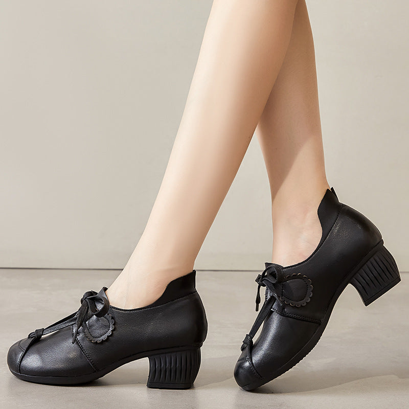 Autumn Soft Retro Leather Casual Shoes