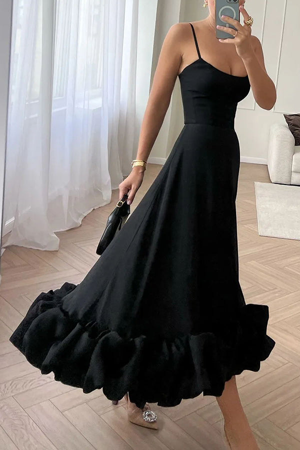 camisole waist cinching charm multi-color banquet party MIDI skirt