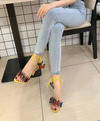 Strap Butterfly Stiletto High Heel Sandals