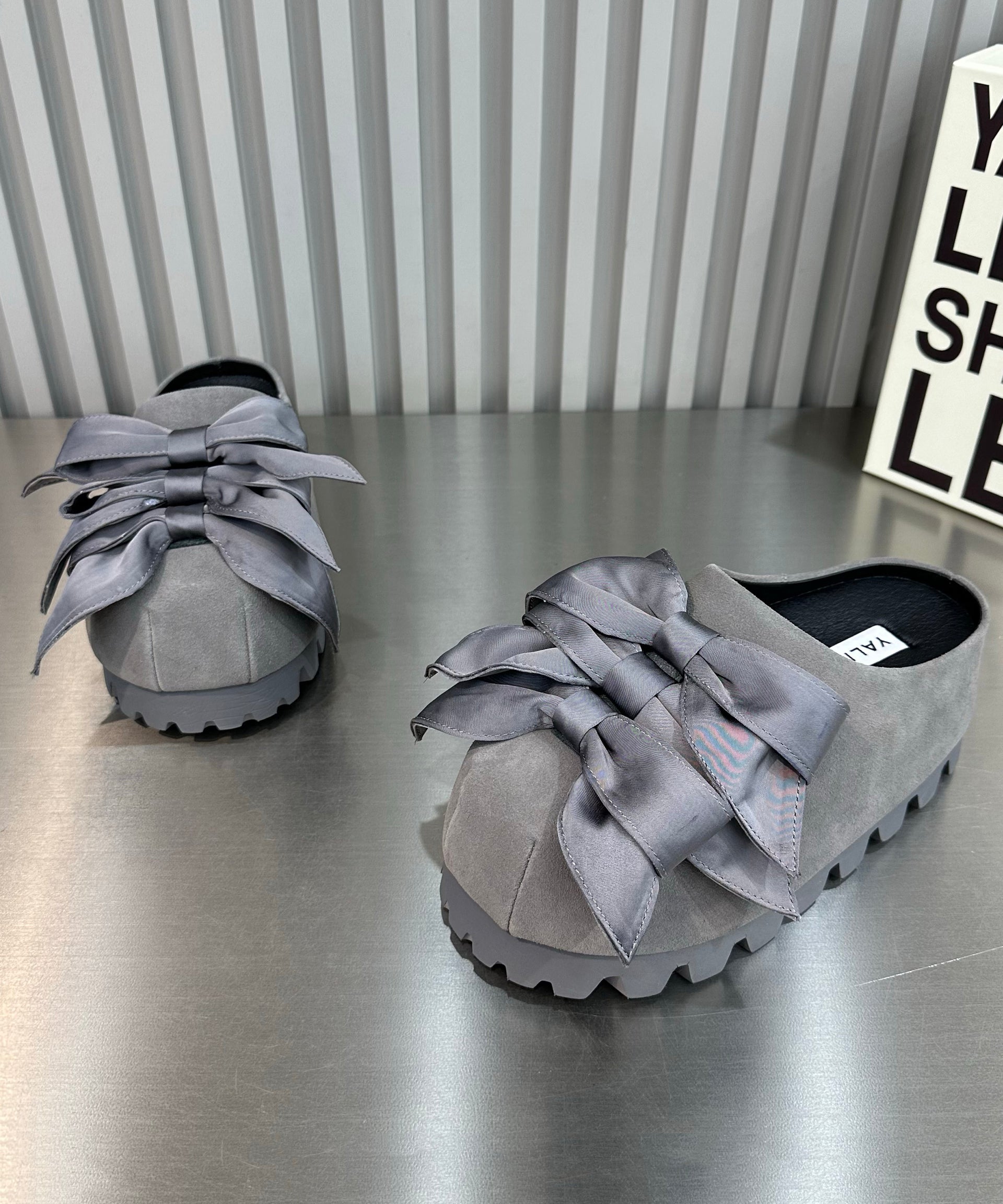 Yellow Bow Versatile Platform Bottom Slippers