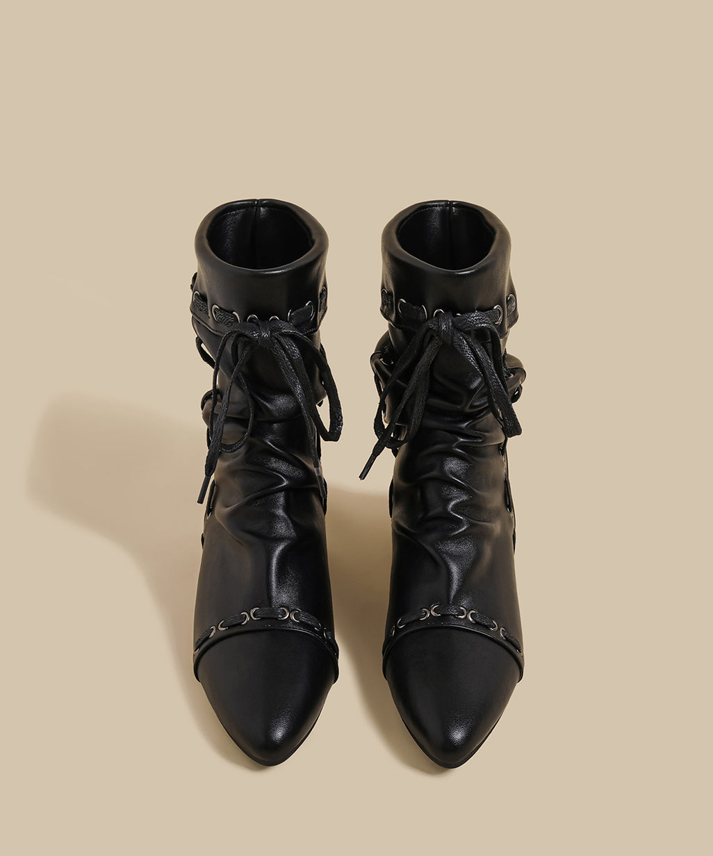 Splicing Wedge Boots Pink Suede Fuzzy Wool Lined