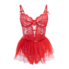 erotic lingerie set intimates sheer lace bra+ belt+thong underwears
