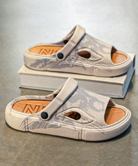 Men's Outdoor Khaki Anti Slip Slide Sandals