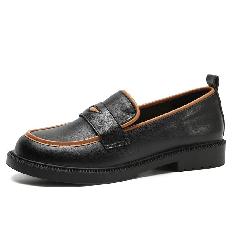 Casual Autumn Leather Flat Loafers