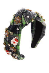 Christmas Velvet Pearl Headband
