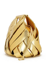 Triangle Woven Large-capacity Handbag