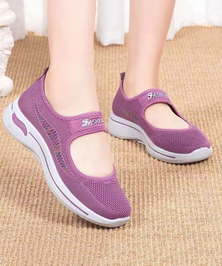 Casual Comfy Flat Feet Shoes Mulberry Breathable Mesh